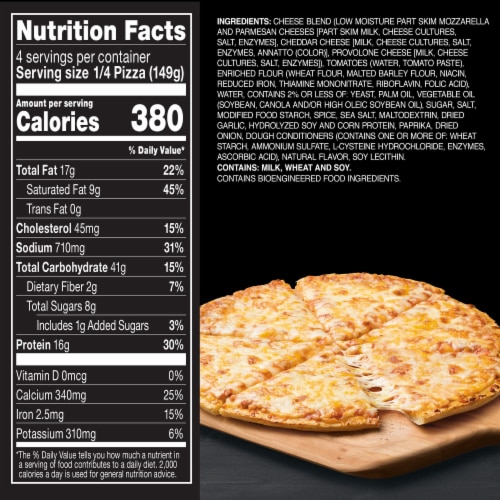 Red Baron Four Cheese Classic Crust Frozen Pizza Perspective: bottom