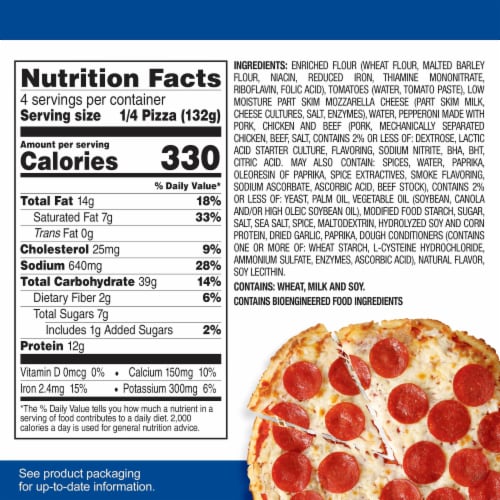 Tony's™ Pizzeria Style Pepperoni Frozen Pizza Perspective: bottom