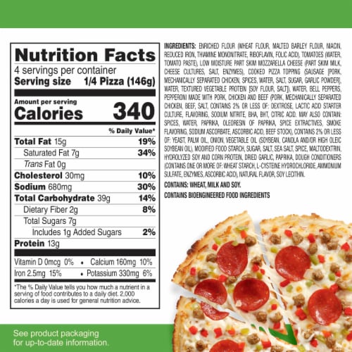 Tony's Supreme Pizzeria Style Crust Frozen Pizza Perspective: bottom