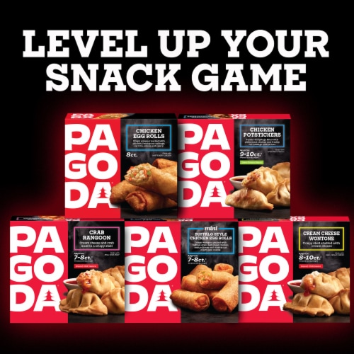 PAGODA® Frozen Pork Potstickers with Lime Ponzu Dipping Sauce All-Natural Pork Box Perspective: bottom