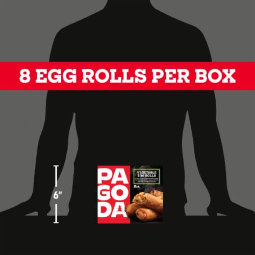 Pagoda Frozen Crunchy Vegetable Egg Rolls Perspective: bottom