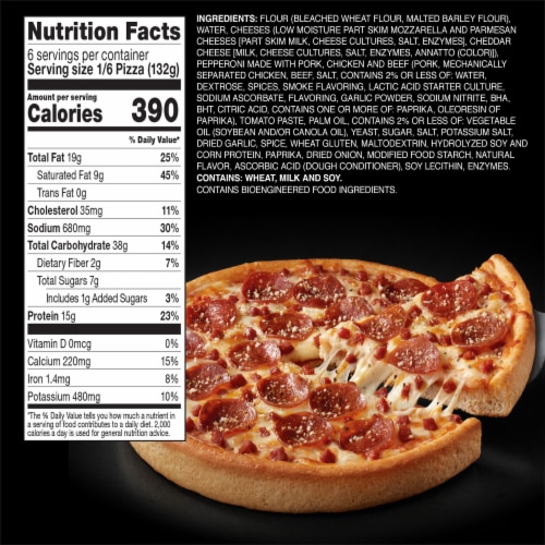 Red Baron Fully Loaded Pepperoni Original Crust Frozen Pizza Perspective: bottom