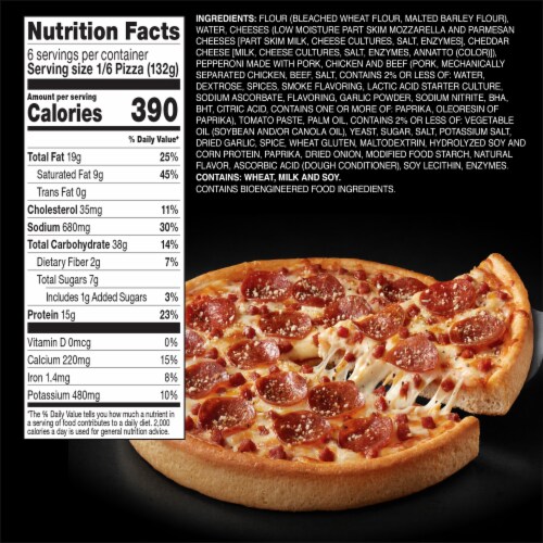 Red Baron Fully Loaded Pepperoni Original Crust Frozen Pizza Perspective: bottom