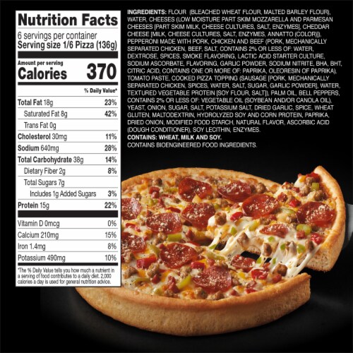 Red Baron Fully Loaded Supreme Original Crust Frozen Pizza Perspective: bottom