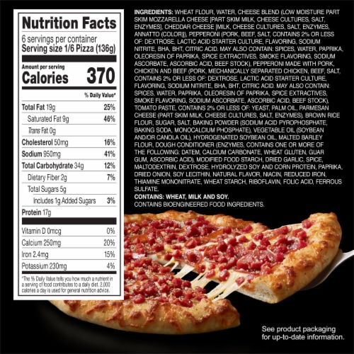 Red Baron Fully Loaded Pepperoni Hand Tossed Crust Frozen Pizza Perspective: bottom