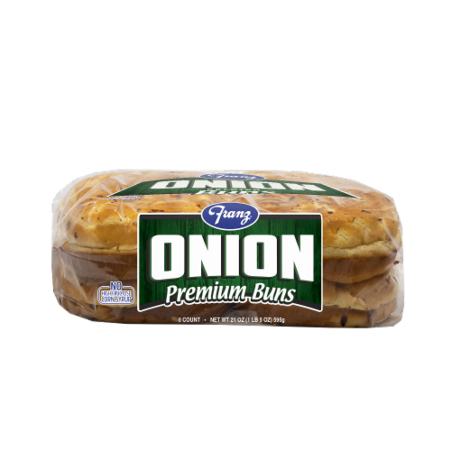 Franz® Onion Premium Hamburger Buns Perspective: bottom