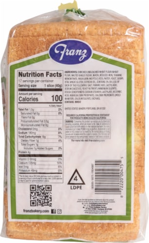Franz® Humboldt Bay® Sourdough Bread Perspective: bottom