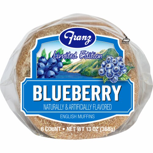 Franz Limited Edition Blueberry English Muffins 6 Ct 13 Oz Kroger