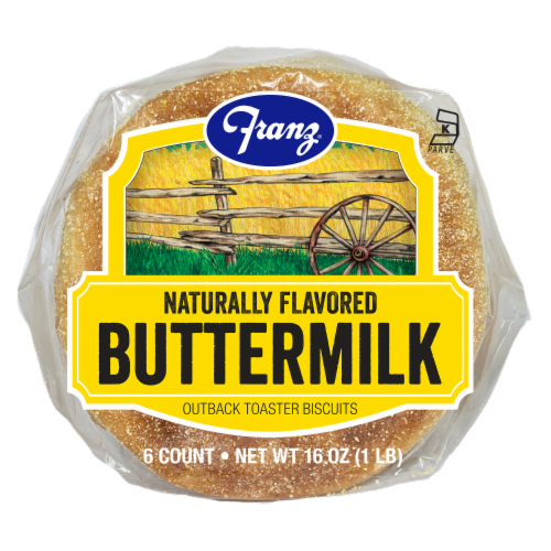 Franz® Buttermilk Outback Toaster Biscuits Perspective: bottom