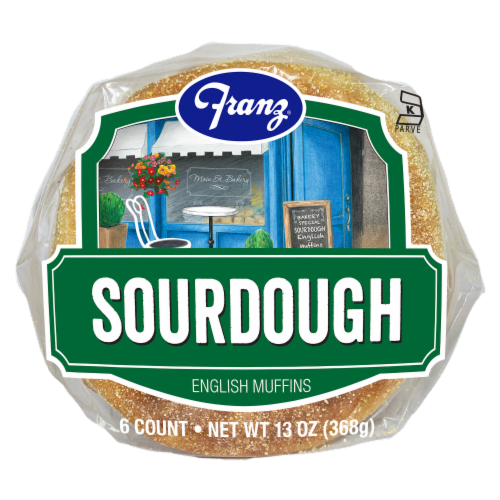 Franz® Sourdough English Muffins Perspective: bottom