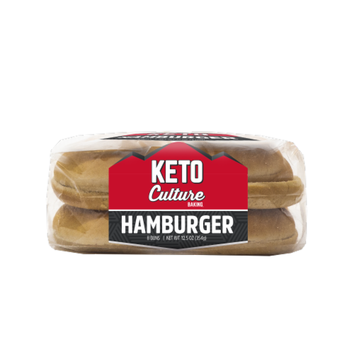Keto Culture Hamburger Buns Perspective: bottom