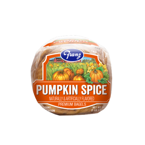 Franz® Pumpkin Spice Premium Bagels Perspective: bottom