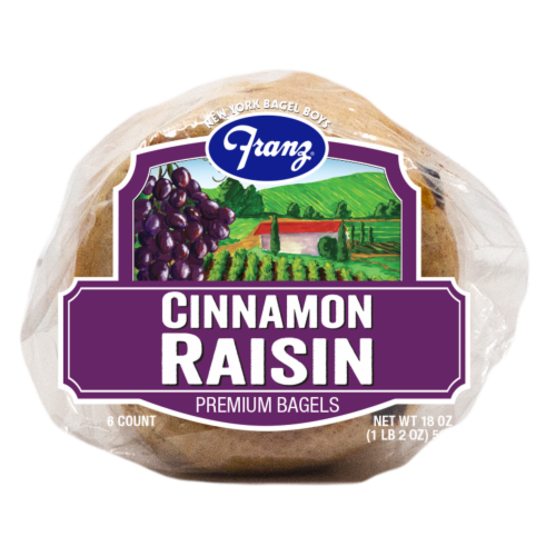 Franz® Cinnamon Raisin Premium Bagels Perspective: bottom