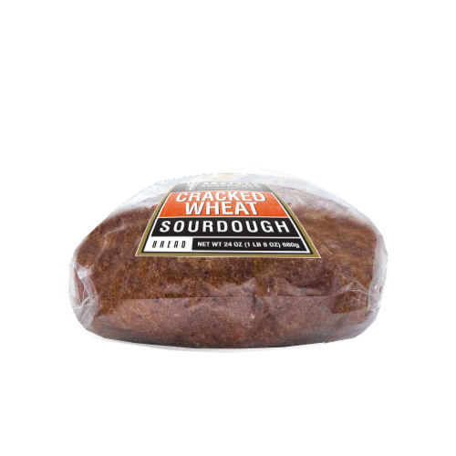 Seattle International Cracked Wheat Sourdough Bread Perspective: bottom