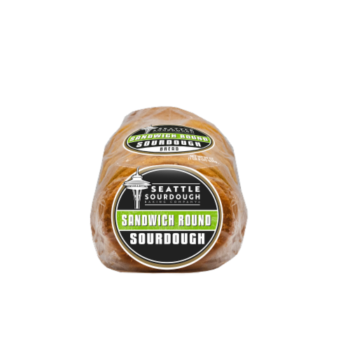 Seattle Sourdough Baking Co. Sandwich Round Sourdough Bread Perspective: bottom