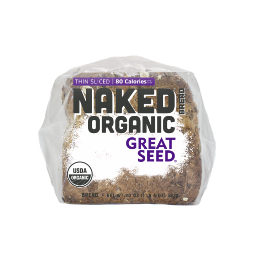 Naked Bread® Organic Great Seed® Thin Sliced Bread Perspective: bottom