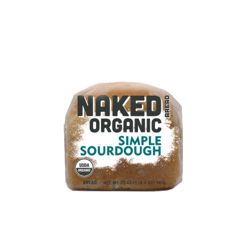 Naked Bread® Organic Simple Sourdough Bread Perspective: bottom