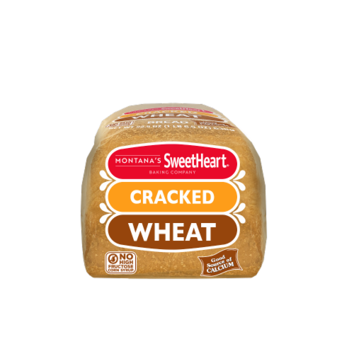 Montana's Sweetheart® Cracked Wheat Bread Perspective: bottom