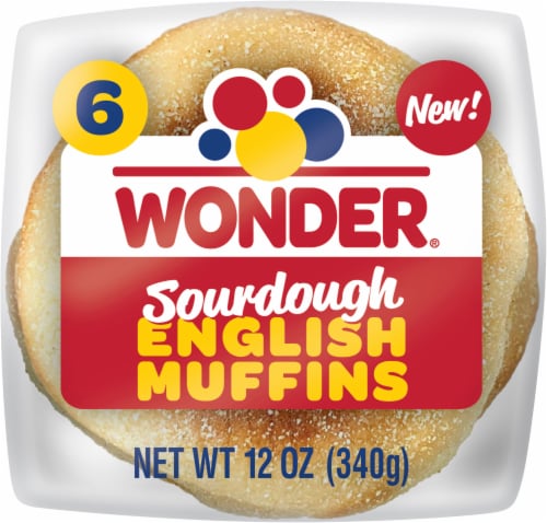 Wonder Sourdough English Muffins Perspective: bottom