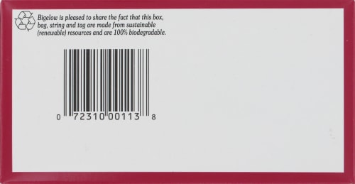 Bigelow Pomegranate Tea Perspective: bottom