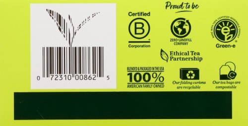 Bigelow® Green Tea with Elderberry Vitamin C Tea Bags Perspective: bottom