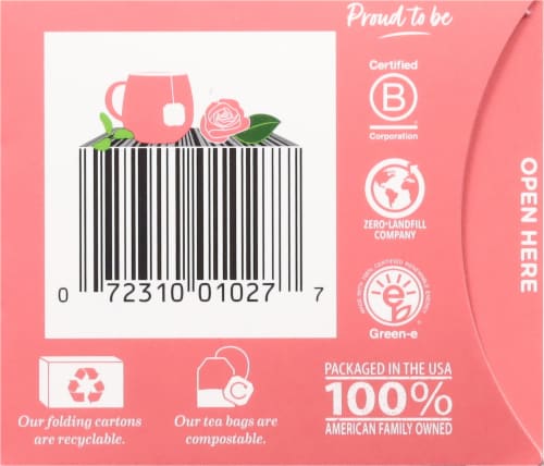 Bigelow Benefits® Rose & Mint Herbal Tea Bags Perspective: bottom