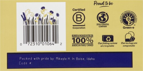 Bigelow® Whispering Wildflowers™ Herbal Tea Perspective: bottom