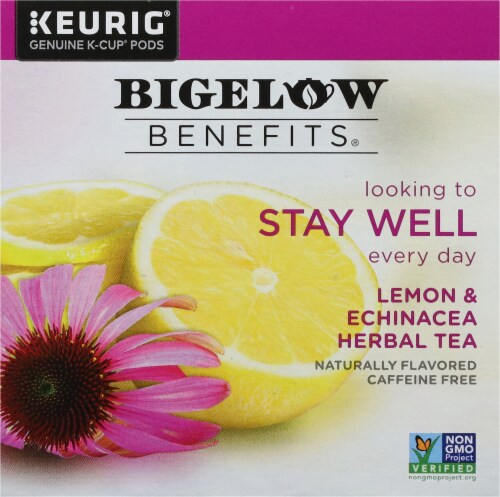 Bigelow Benefits Lemon & Echinacea Herbal Tea K-Cup® Pods Perspective: bottom