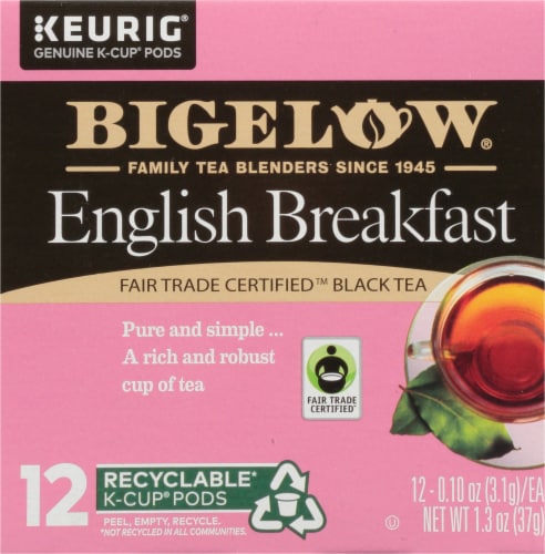 Bigelow English Breakfast Black Tea Pods Perspective: bottom