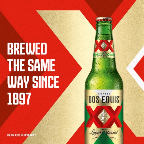 Dos Equis Mexican Lager Beer, 6 Pack, 12 fl oz Bottles Perspective: bottom