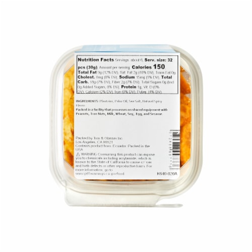 Torn & Glasser Spicy Plantain Chips Perspective: bottom