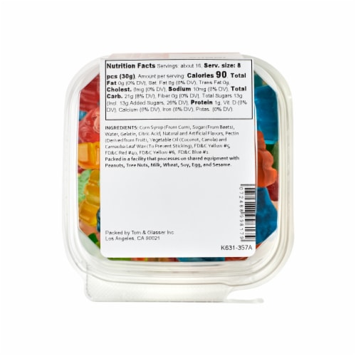 Torn & Glasser 12 Flavors Gummi Bears Perspective: bottom