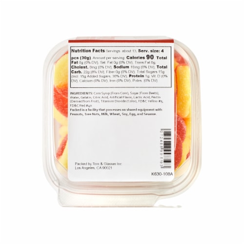 Torn & Glasser Gummi Peach Rings Perspective: bottom