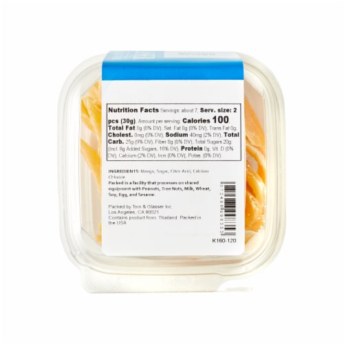 Torn & Glasser Low Sugar Mango Slices Perspective: bottom