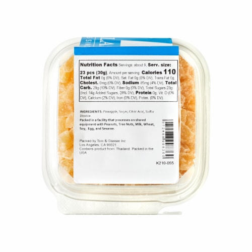 Torn & Glasser Diced Sweetened Pineapple Perspective: bottom