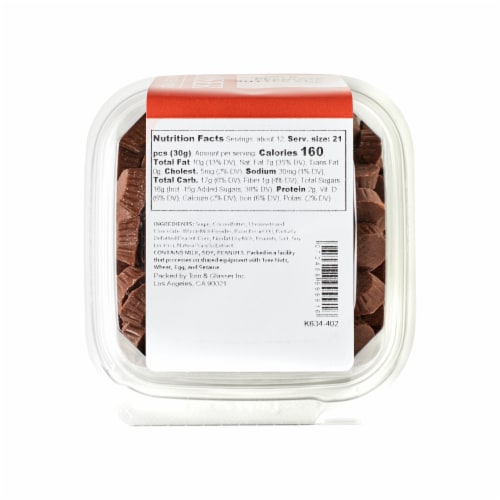 Torn & Glasser Milk Chocolate Peanut Butter Cups Perspective: bottom
