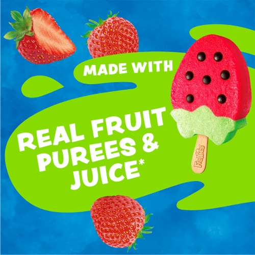 Frollies Strawberry Fruity Ice Pops, 6 Count Perspective: bottom