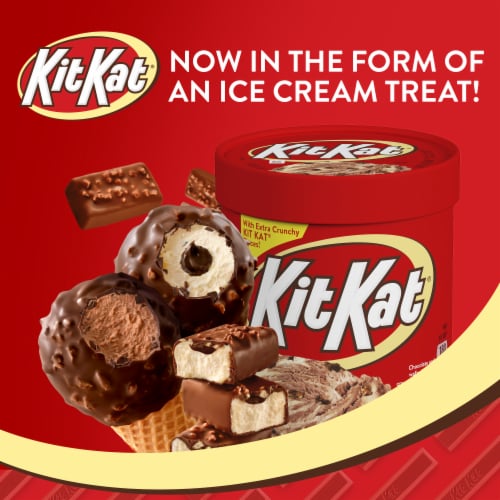 Kit Kat Wafer with Fudge/Chocolate Wafer Frozen Dairy Dessert Cones 8 ea Perspective: bottom
