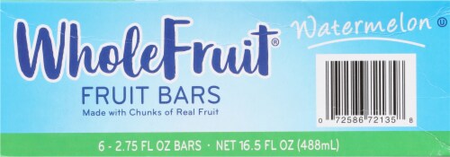 Whole Fruit Watermelon Fruit Bars 6 - 2.75 fl oz Bars Perspective: bottom
