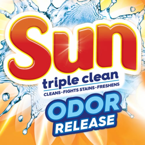 Sun Triple Clean Odor Release Liquid Laundry Detergent Perspective: bottom