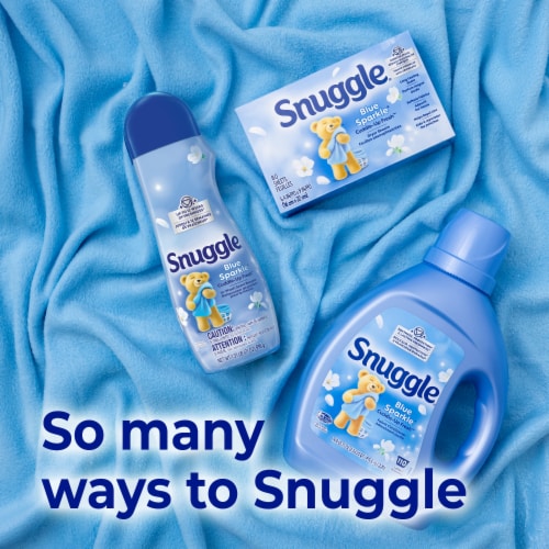 Snuggle® Blue Sparkle Fabric Softener Dryer Sheets Perspective: bottom