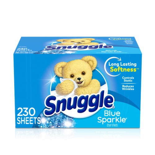 Snuggle® Blue Sparkle Dryer Sheets Perspective: bottom