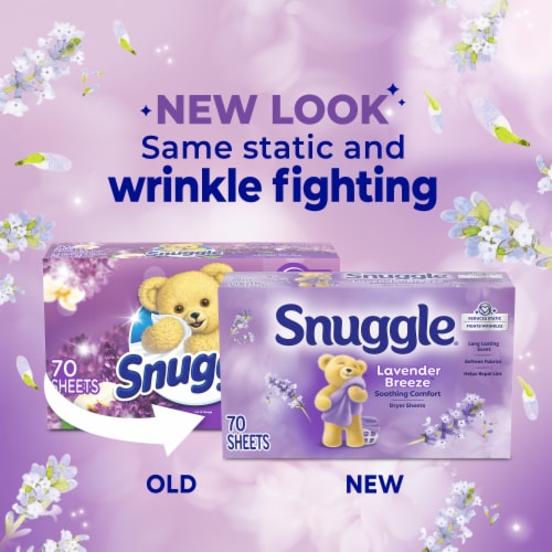 Snuggle® Lavender & Vanilla Orchid™ Scented Fabric Softener Dryer Sheets Perspective: bottom