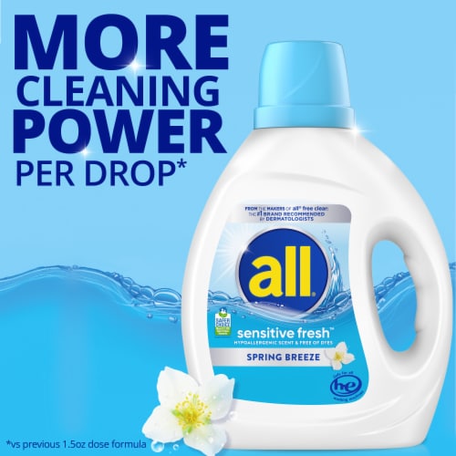 All® Sensitive Fresh™ Spring Breeze Liquid Detergent Perspective: bottom