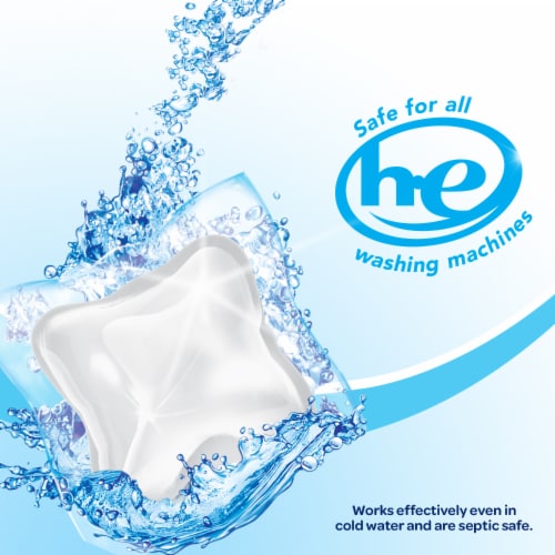 All Mighty Pacs With Stainlifters Free & Clear Laundry Detergent Pods Perspective: bottom