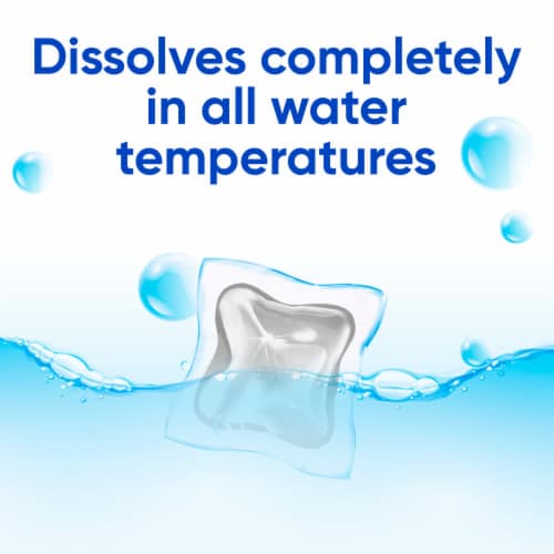 All® Free Clear Advanced Oxi Unscented Mighty Pacs® Laundry Detergent Perspective: bottom