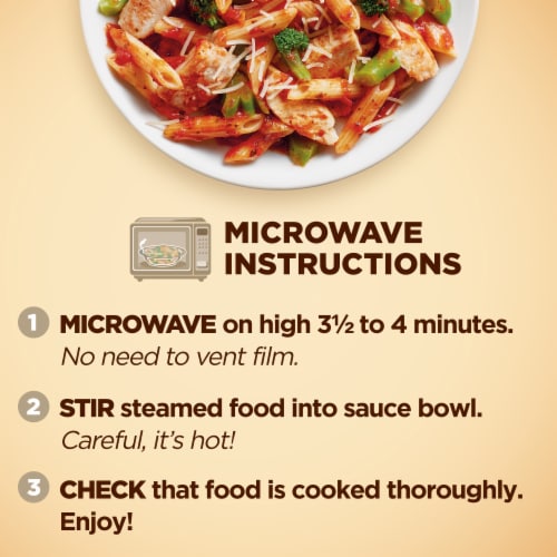 Healthy Choice Cafe Steamers Grilled Chicken Marinara With Parmesan Frozen Meal Perspective: bottom