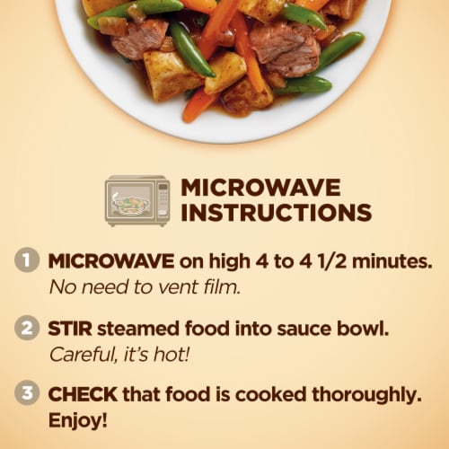 Healthy Choice Cafe Steamers Beef Merlot Frozen Meal Perspective: bottom