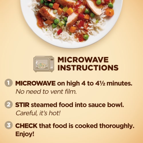 Healthy Choice Cafe Steamers General Tso's Spicy Chicken Frozen Meal Perspective: bottom
