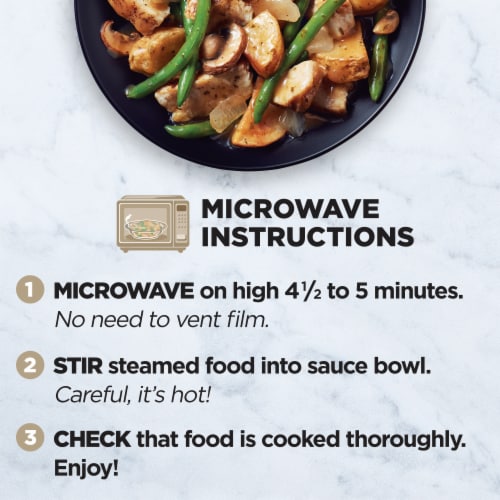 Healthy Choice Simply Steamers Grilled Chicken Marsala Frozen Meal Perspective: bottom